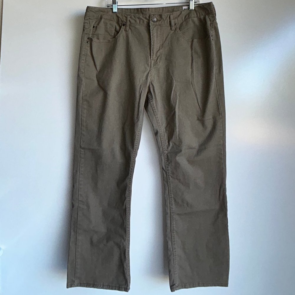 BUFFALO David Bitton SAM-X Slim Straight Taupe Brown Colored Jeans Size‎ 38